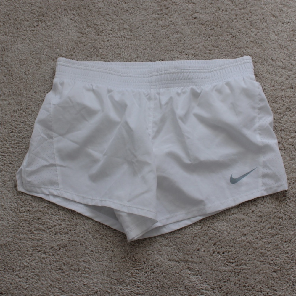 Nike dri-fit white shorts